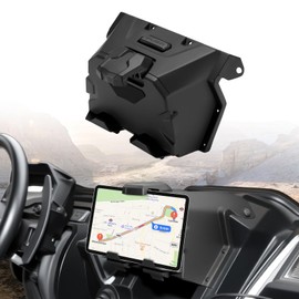 XATVXUTV Electric Device Tablet Holder for Honda Talon 1000R 1000X 1000X-4 (2022-2025), Phone/GPS Mount with Extra Storage Box, Anti-Vibration, Adjustable, Anti-Slip UTV Storage Mount for Off-Road