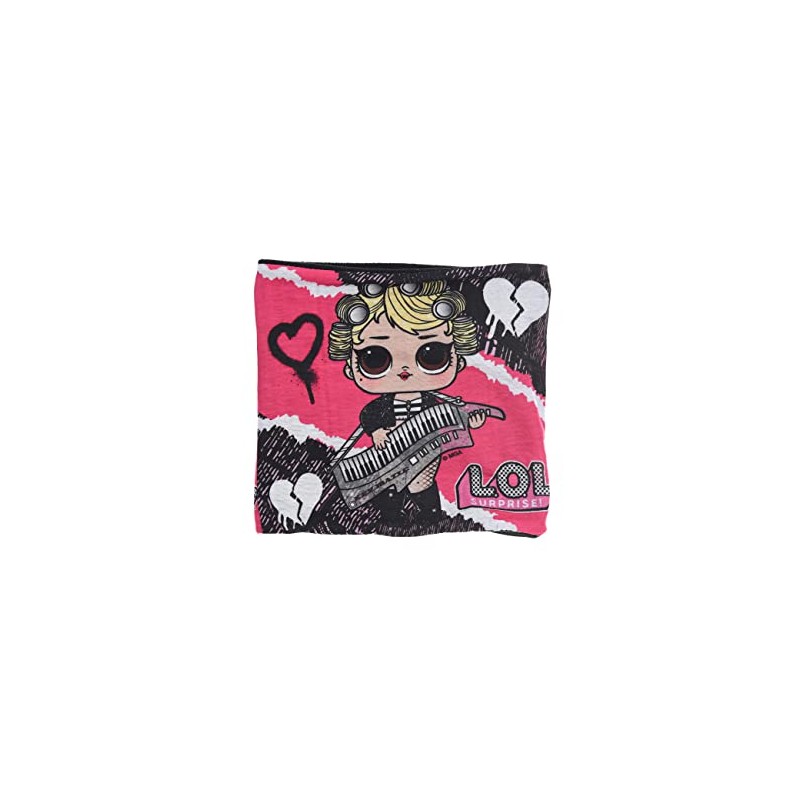 L.O.L. Surprise! Children's Girls' Snood Scarf Loop Bandana, black