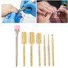 7pc Professional Nail Drill Bits Set, Tungsten Carbide Grinding Heads,
