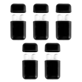 Pack of 5 Inhaler Pens, Ammonia Smelling Sticks, Smelling Pens for Essential Oils, Portable Nasal Inhaler Pen, Good Moisture Absorption, Refillable Nasal Inhaler Pen Smelling Sticks (Black)