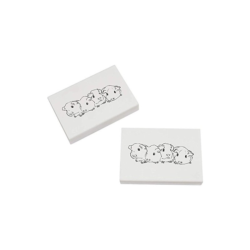 2 x 45mm 'Baby Guinea Pigs' Erasers/Rubbers (ER00015710)