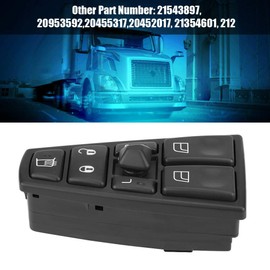 Truck Window Switch, 20752918 21543897 Power Window Master Control Switch, Electric Window Switch for Truck FH12 FH13 FM VNL