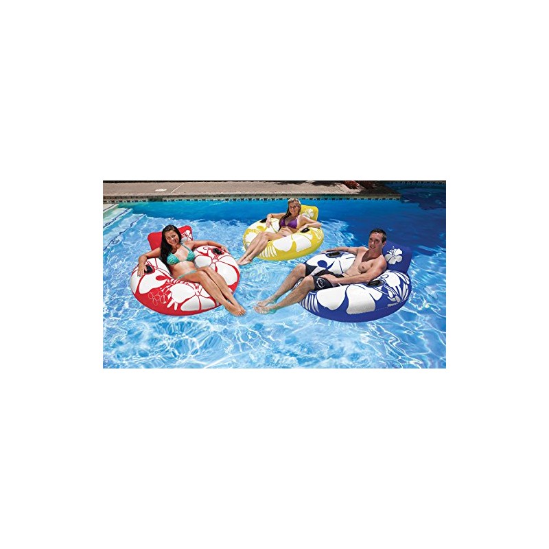 Poolmaster Day Dreamer Swimming Pool Inner Tube Lounge, Red ,50"