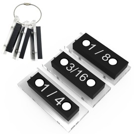 Trim Reveal Tool, carpentry tools for marking gauge, Finish Carpentry & Woodworking Tool for Accurate Jamb Marking (1/4"+1/8"+3/16") with portable ring