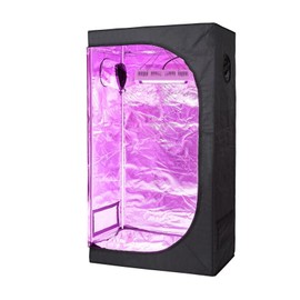 TopoGrow Multiple Sized Indoor Grow Tent 36"X20"X63" Hydroponic Plant Growing, Plastic Corners, 36"X20"X63"