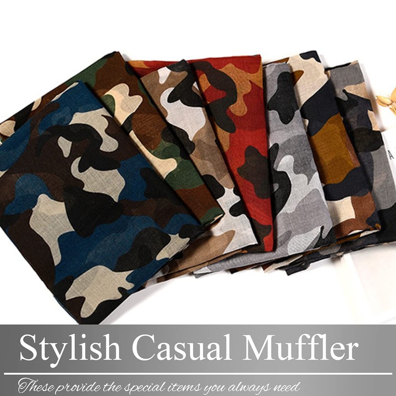 BUZZxSELECTION SK008 Women's Military Camouflage Large Scarf Stole Casual Design