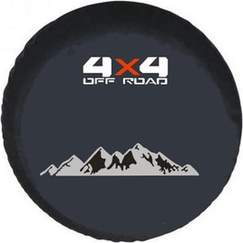 Tribones for Jeep Spare Tire Cover, No Camera Hole, Spare Wheel Protector for Jeep Car, Trailer, RV, Truck, SUVs (M: 215/75R16, 225/75R16)