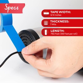 XFasten Colored Electrical Tape Assortment 3/4 Inch x 66ft 12-Pack UL/CSA Listed High Temp Black Yellow Green Blue White Red Electrical Tape Colors Multi Color Electrical Tape Pack Colored Vinyl Tape