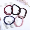 Elastic Hair Ties, 4-Strand High-Elasticity Hair Tie Set, Basic Hair Ties, High-Elasticity Hair Ties / 고무줄 머리끈 머리고무줄 4줄 고탄력 머리끈세트 기본머리끈 고탄력머리끈