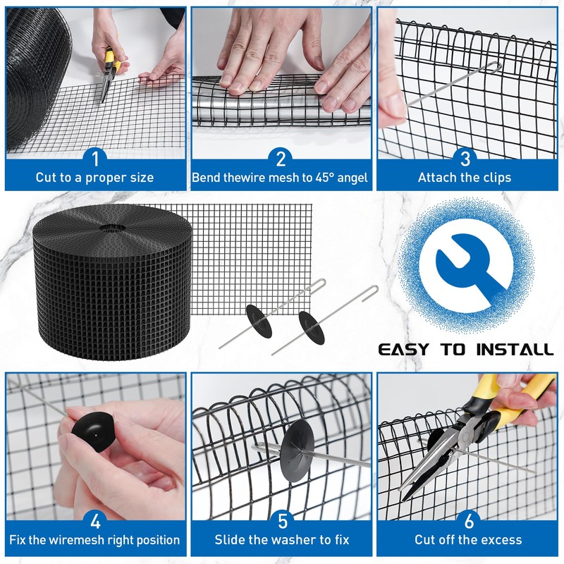 Zapstarz 6 inch x 100ft Solar Panel Bird Guard, Wire