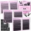 6 Styles Lash Clusters Kit 1596PCS Mega Lash Extension Kit