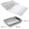 YAMAZEN, 7-Piece Set Stainless Steel Stackable Kitchen Food Containers With
