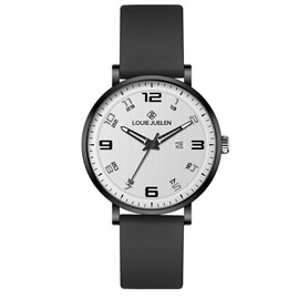 BESTKANG Minimalist Digital Men's Quartz Watch Waterproof Casual Teen Watch Stylish Sports Design Durable Silicone Strap Perfect for Daily Wear Outdoor Activities (Black White)