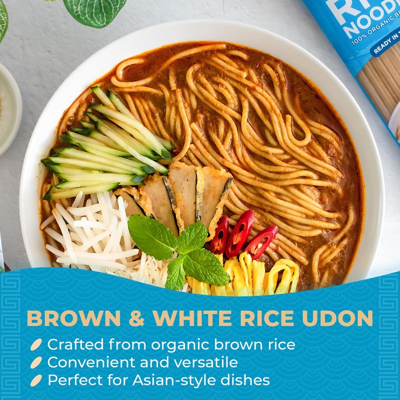 Lotus Foods Organic Brown Udon Rice Noodles - Gluten Free
