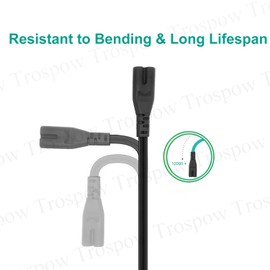 Figure 8 Power Cable Replacement for Edifier T5 Subwoofer S3000Pro Audiophile Active Speakers 2 pin Mains AC Cord UK Plug Lead