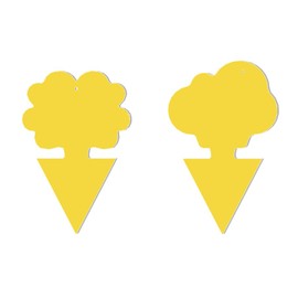 58 Pcs Flying Insect Traps for Plants,Indoors, Outdoors, Kitchen, Yellow Sticky Traps for Fungus Gnat, Fly and Fruit Fly, Flying Insects, Non-Toxic & Odorless, Kid & Pet Safe, Economic Pack (Yellow)