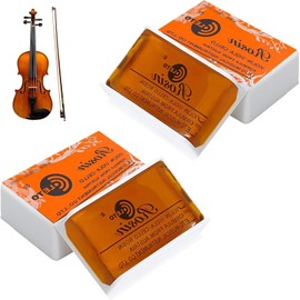 Set of 2 Natural Rosin for Violin - Improve the Performance of Your Instrument - Low Dust Rosin - High Quality Accessories for Discriminating Musicians