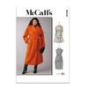 McCall's Ladies High Neck Sewing Pattern Set Coats & Vests