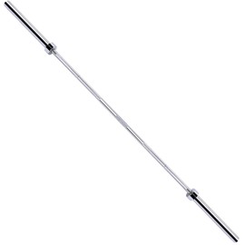 Fitvids Olympic Barbell Bar for Power Lifting and Weightlifting, 700 Pound Capacity, 2 Inch Diameter, 7FT Chrome