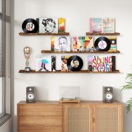 Picture Ledge Shelf, Floating Shelves Set of 2, 36 Inches Long Large Nursery Book Shelves for Toys Storage, Kids Bookshelf Wall Mounted for Living Room Bedroom Decor Books Photo Frames