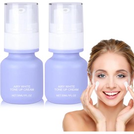 SINYI Crema Airy White Tone-Up 2PCS，Hidratante iluminador，Un tono facial uniforme, Hidratante y no graso 30 ml