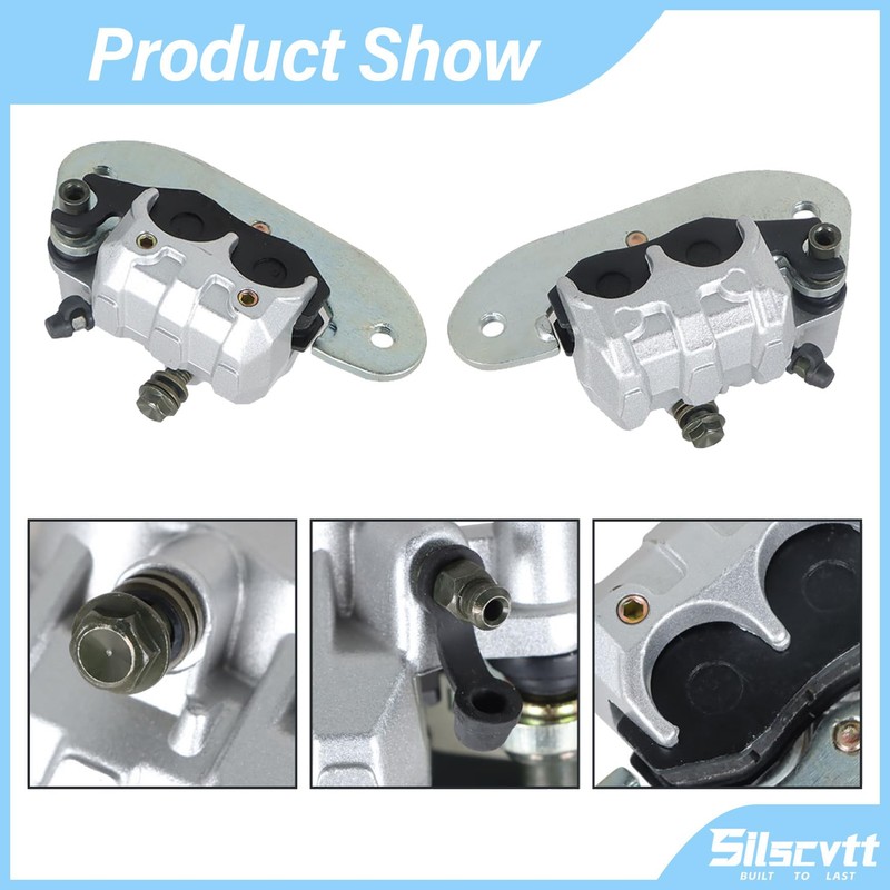 Silscvtt Front Rear Brake Calipers with Pads Replacement for Yamaha