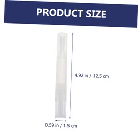 Outanaya 4Pcs Refillable Nail Nutrition Pen with Brush Tip Portable Empty Applicator for Manicure Cuticle Oil and Lip Gloss Practical and Durable Makeup Liquids Container