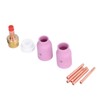 9Pcs/Set TIG Gas Lens Collets Body Brass Nozzle Ceramic Cup