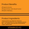Vitamin D3 + K2 Capsules | 5000 IU Vitamin D3