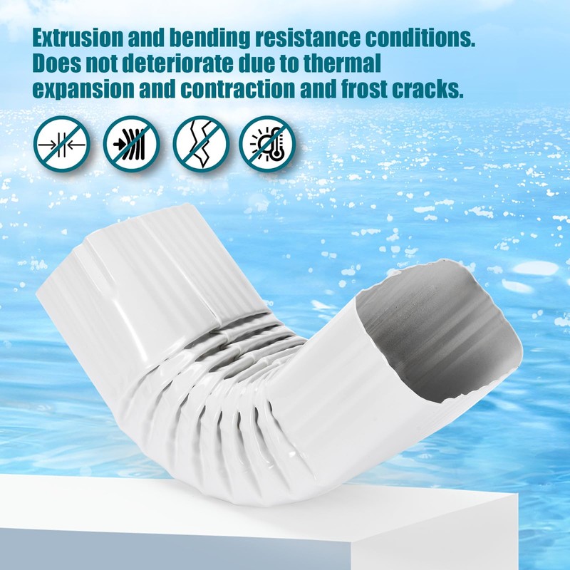 VYH Downspout Gutter Elbows （Positive Elbow，3"x4" 90 Degrees Style A