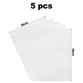 Pack of 5 1 mm Flexible Craft Felt, 20 x 30 cm with Fine Wool Quality, Soft Non-Woven Fabric, Felt Panels for DIY Crafts, Decoration for Wedding, Table Decoration, Easter Decoration and Sewing