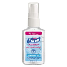 PURELL Advanced Hand Sanitizer Refreshing Gel, Clean Scent, 2 fl oz Travel Size Pump Bottle (Pack of 1)