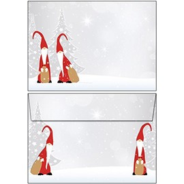 61075-C6 Envelopes Christmas Gnome DIN C6 without Window 25 Envelopes Pack of 25