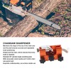 Orange Hand Cranked Chainsaw Sharpener 30° Portable Manual Chainsaw Chain