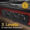 Sunvivi Triple Slow Cooker, Buffet Server & Warmer with 3