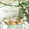 Green Gold Crepe Paper Streamers Party Decorations (5 Rolls) for