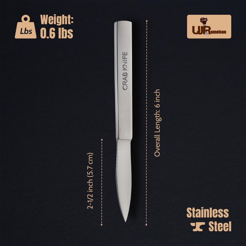 UJ Ramelson Crab Meat Shell Claw Cracker and Picker Knife,