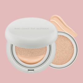 Anjumain Too Cool for School Art Class Studio De Tent Fixing Cover Cushion Foundation Original 12g + Refill 12g, No. 2C Cool Petal, 1 set / 투쿨포스쿨 아트클래스 스튜디오 드 땅뜨 픽싱 커버 쿠션 파운데이션 본품 12g + 리필 12g, 2C호 쿨 페탈, 1세트