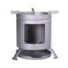 Boundless Voyage Outdoor Camping Titanium Wood Stove With Foldable Stands