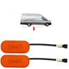 BIAREN 2x Side Marker Light Lamp Lens For Ford Transit