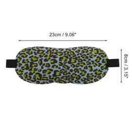 VOCOSTE 1 Pc Leopard Print 3D Eye Mask for Rest for Travel Green