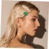 BESPORTBLE 6PCS Shamrock Sequin Hair Clips for Patrick Day Cute
