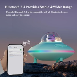 Bluetooth Speaker with RGB Lights Birthday Gifts for Kids,Teen,Boys,Men Bluetooth 5.4 Wireless Speaker RGB Color Changing Table Lamp Multi-Colored Night Light for Bedroom,Party,Game Rooms(Blue)
