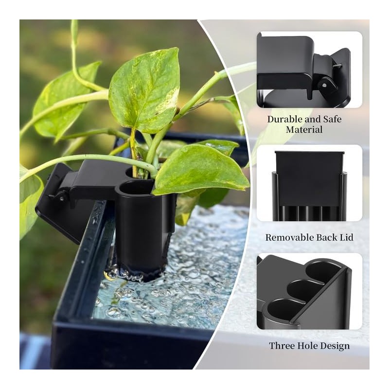 Ztzfacai 1 Pack Hanging Aquarium Plant Holder – 3 Holes