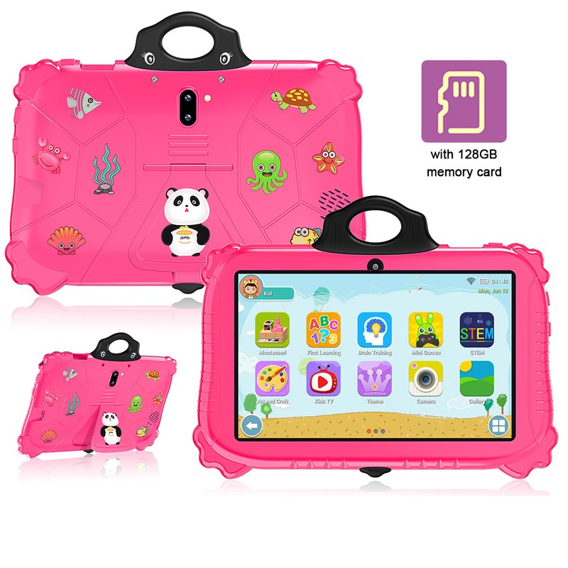 Kids Tablet 7-inch Android 11 6GB+128GB 1960*1080 High-Clear Screen Learning