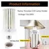 TWDRTDD E39 Mogul Base Light Socket, Porcelain Lampholder, Waterproof E39