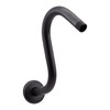 Westbrass 1/2" IPS x 8" S-Shaped Shower Arm and Flange,