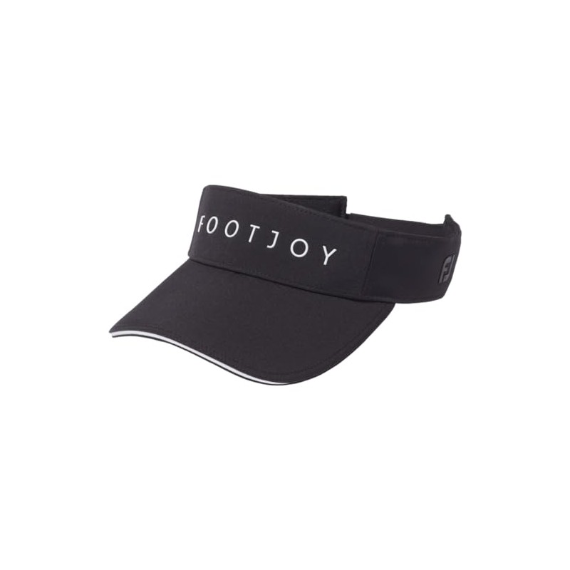 FootJoy FH23VLGO Women's Logo Visor, Black