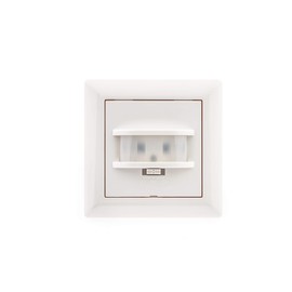 Huber Motion 180° Motion Detector, White, Recessed, Flush-Mounted, Energy-Efficient