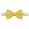 EmilyRose Couture Gingham Hair Bows (Large Headband, Yellow)